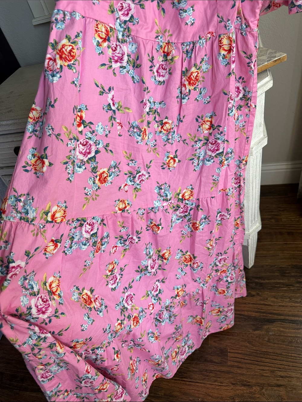 Buddy Love Pink Floral Puff-Sleeve Maxi Dress - Picture 6 of 9